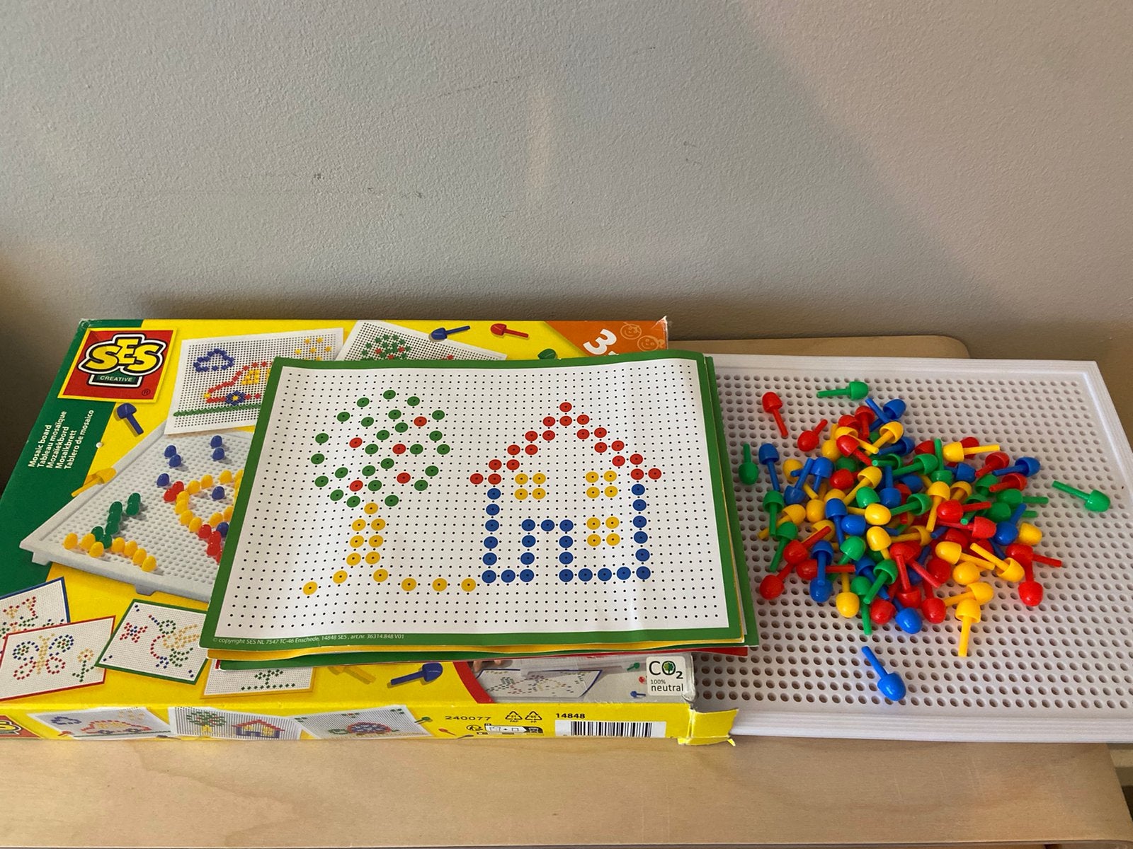 Kinderspeelgoed mozaiek bord, Ophalen of Verzenden, Gebruikt
