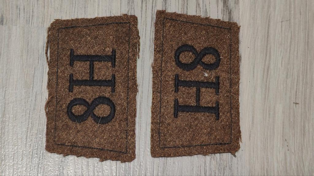 Britse wo2 BEF insignia 8th hussards, Verzenden, Landmacht, Engeland, Embleem of Badge