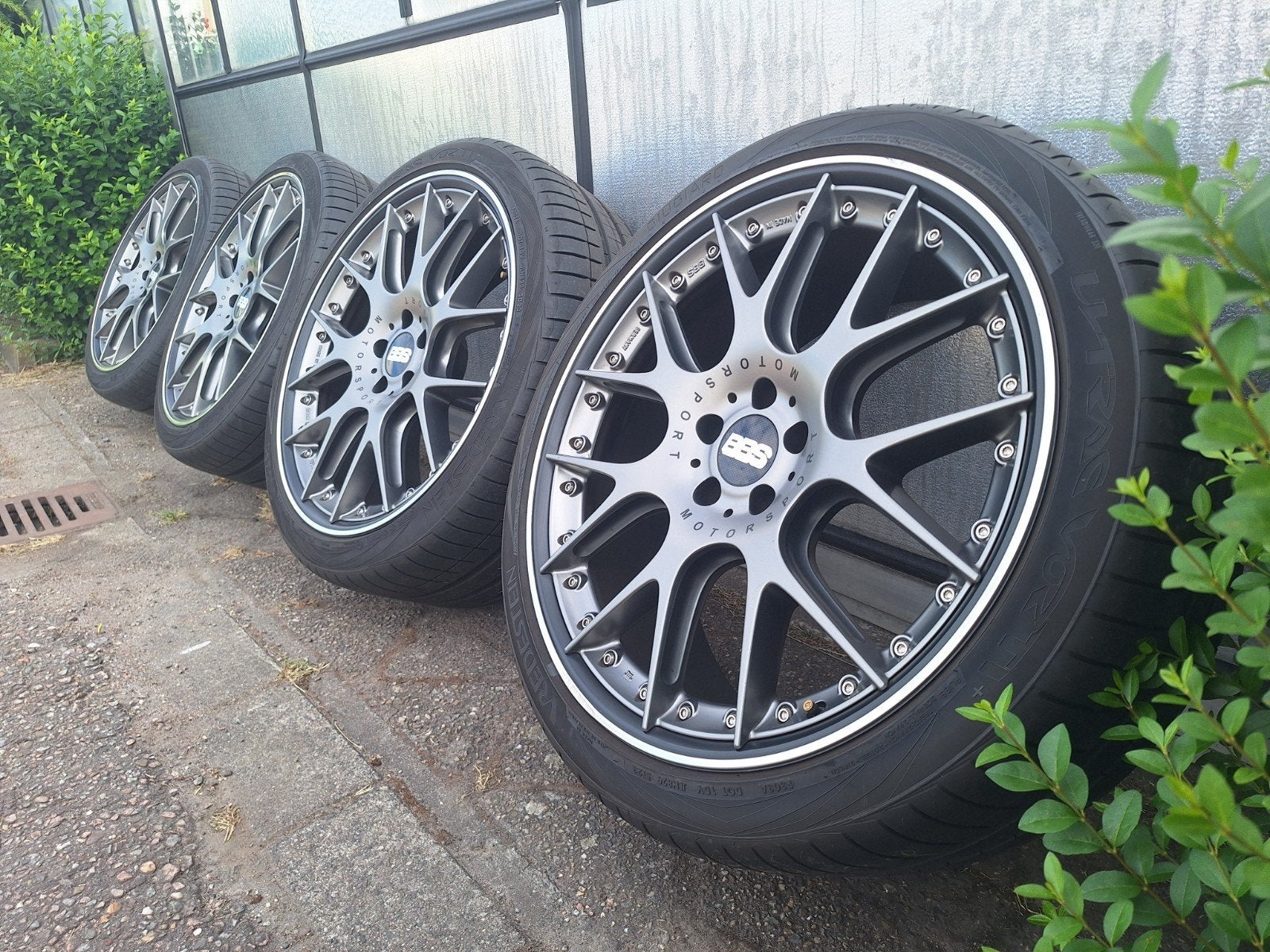 21" Originele 2 delige BBS CH-R2 CH-RII CH CHR velgen 5x112, Auto-onderdelen, Ophalen, Gebruikt, 265 mm, Banden en Velgen