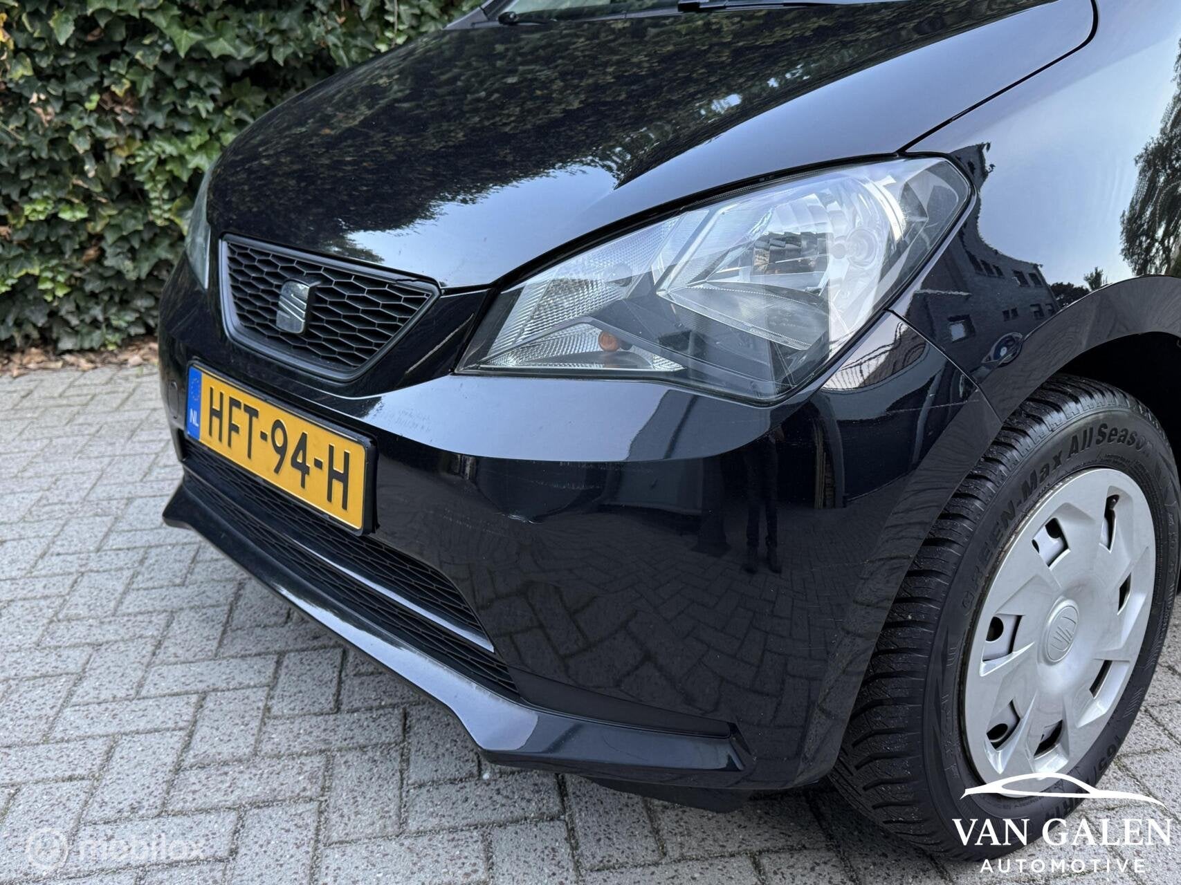 Seat Mii 1.0 Entry Airco incl Grote beurt! Technisch top!, Voorwielaandrijving, Gebruikt, Mii, Zwart