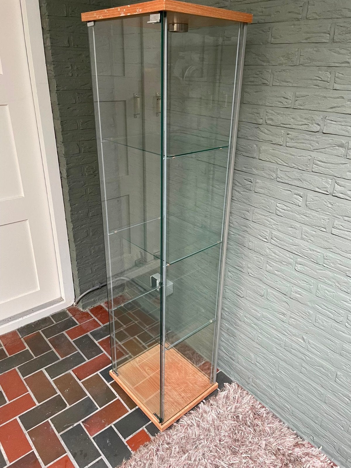 Vitrinekast Ikea, Huis en Inrichting, Kasten | Vitrinekasten, Ophalen, Gebruikt, 50 tot 100 cm, 150 tot 200 cm
