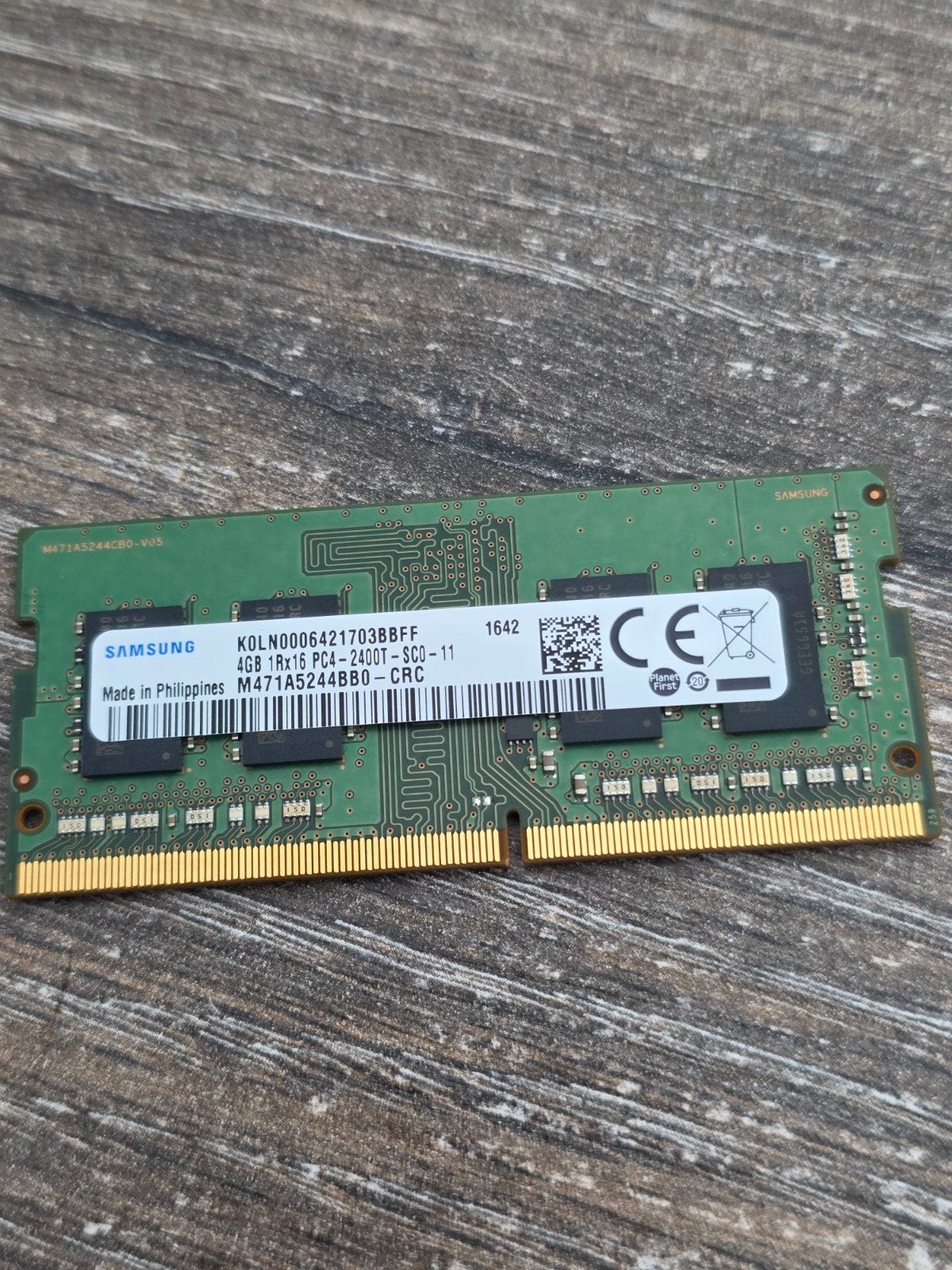 Samsung 4GB DDR4 RAM PC4-2400T, Computers en Software, RAM geheugen, Ophalen, Gebruikt, DDR4, Laptop