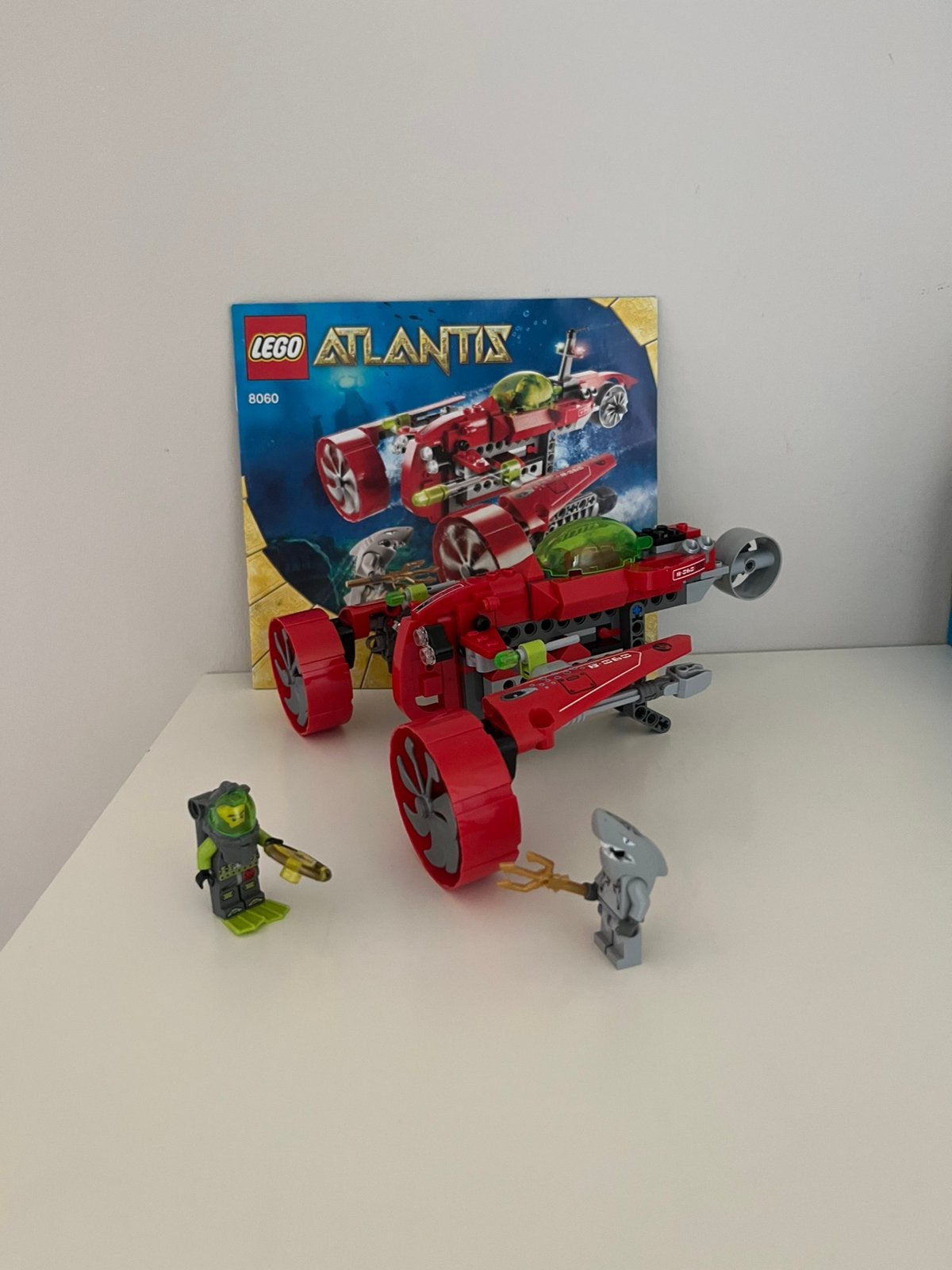 Lego atlantis typhoon turbo onderzeeër 8060, Lego, Ophalen of Verzenden, Zo goed als nieuw, Compleet