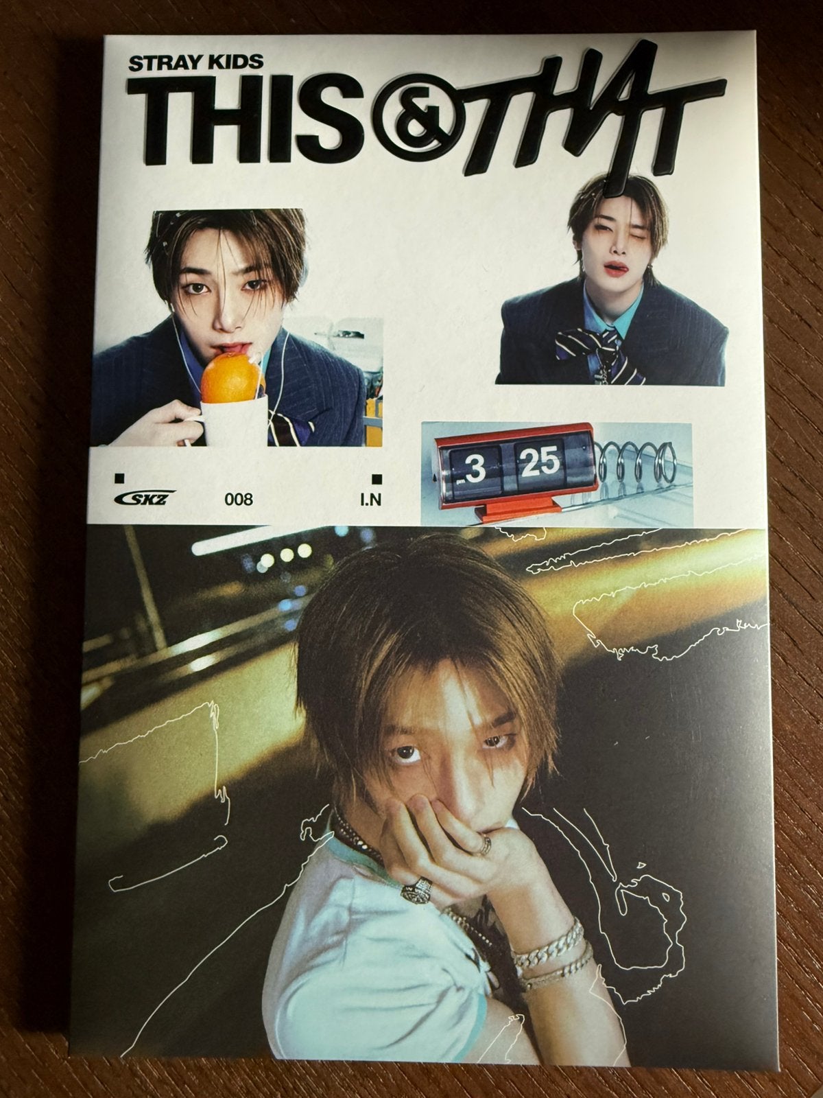 Stray Kids This & That member versie I.N. Met photocards, Ophalen of Verzenden, Zo goed als nieuw, Cd of Plaat
