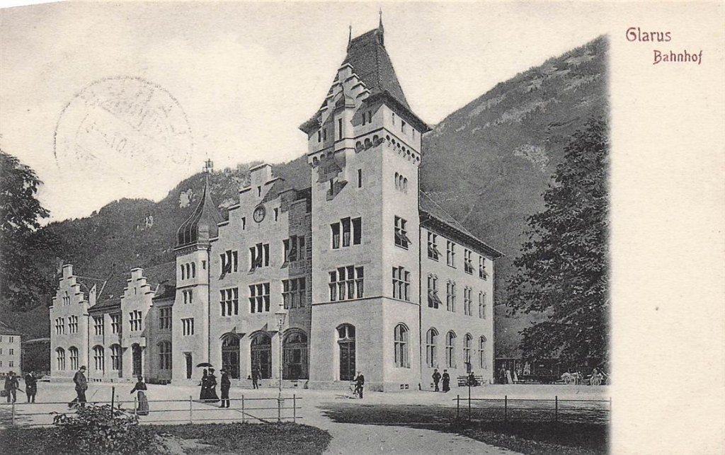 703-170-051 Glarus Bahnhof, Verzenden, Voor 1920, Overig Europa