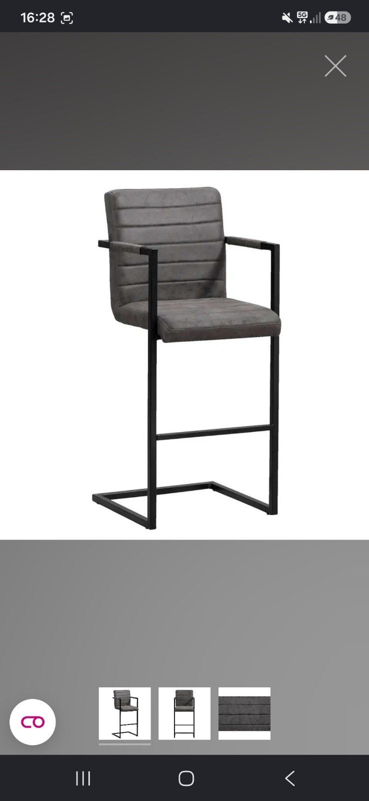 Bartafel met 4 stoelen, 2 krukken, Ophalen, Zo goed als nieuw, 60 tot 90 cm