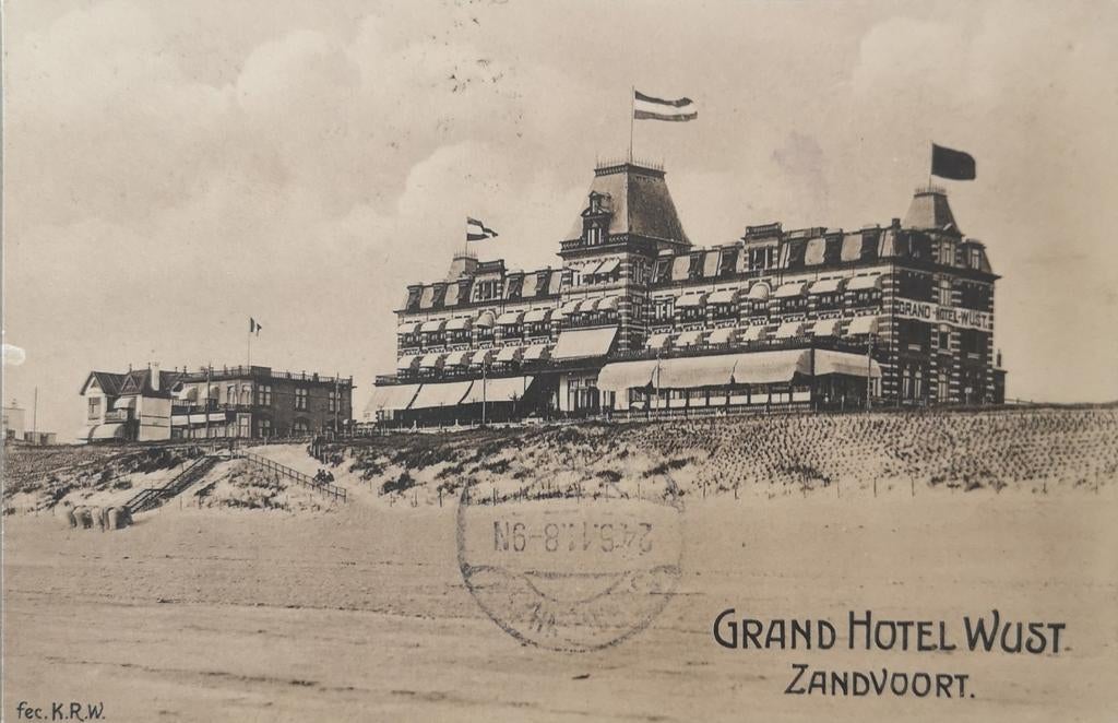 Zandvoort // Grand Hotel Wust 1911, Verzenden, Voor 1920, Noord-Holland