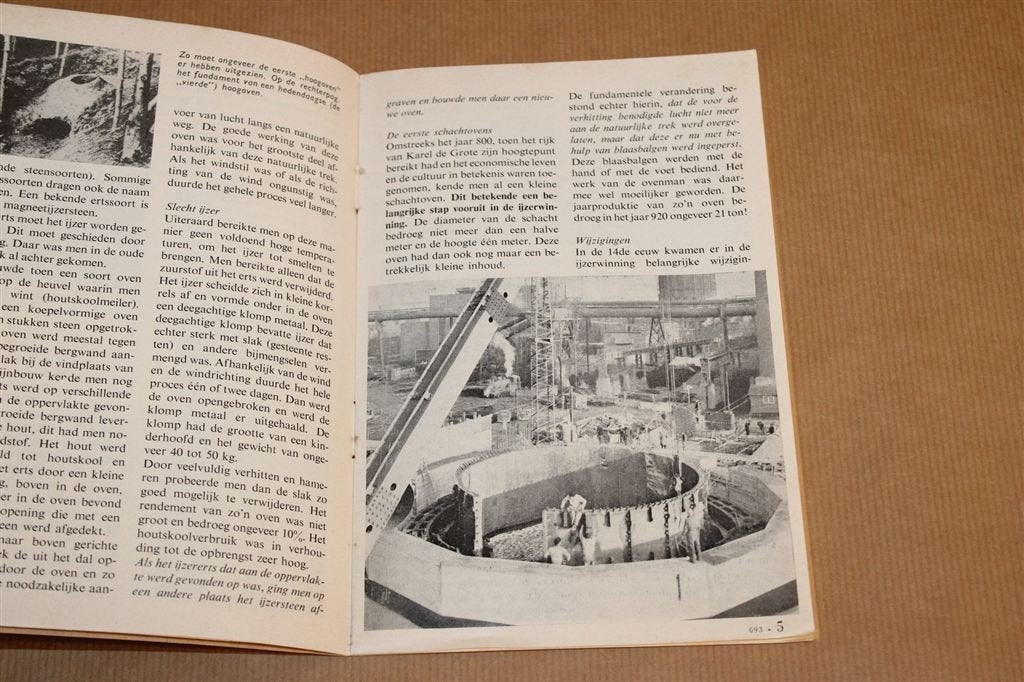 De 4e Hoogoven — IJmuiden Staalindustrie Vintage Boekje 1958, Ophalen of Verzenden, Gelezen, Management