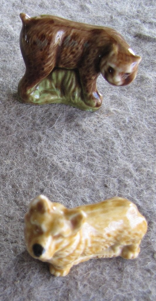 2 Wade England dieren Whoppa Lynx en Whimsie Corgi, Ophalen, Gebruikt, Hond of Kat, Beeldje of Figuurtje