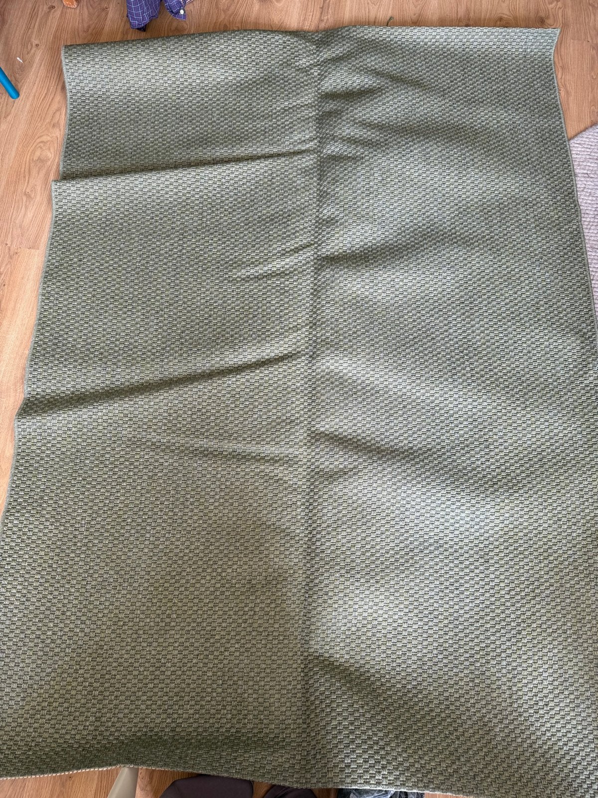 IKEA MORUM Vloerkleed - Groen - 160x230 cm, Ophalen, 150 tot 200 cm, 200 cm of meer, Zo goed als nieuw