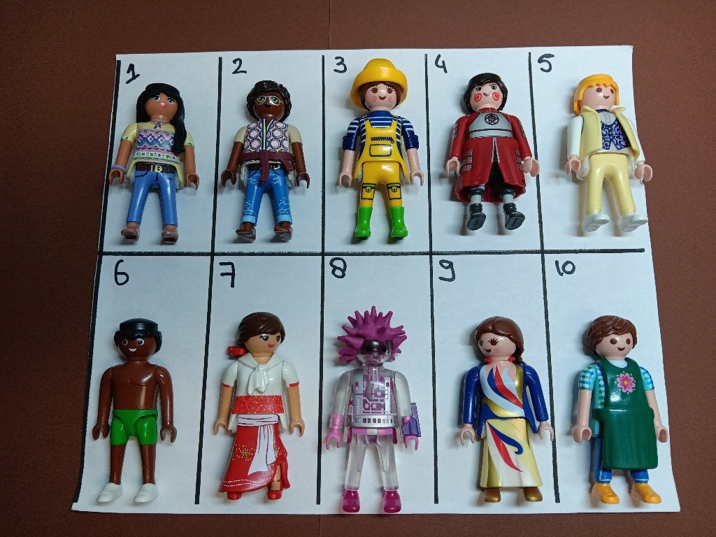 Playmobil Poppetjes BR-01-30  Onderdelen. per stuk 0,99, Verzenden, Gebruikt, Losse onderdelen