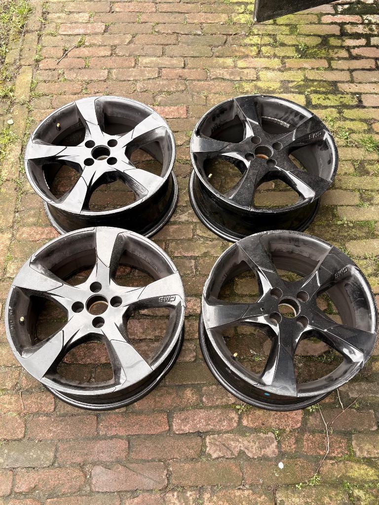 17 inch mini cooper velgen zwart, Auto-onderdelen, Ophalen, Gebruikt, Mini