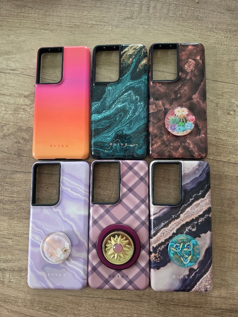 Burga telefoonhoesjes voor Samsung Galaxy S21 Ultra, Verzenden, Zo goed als nieuw, Overige modellen, Frontje of Cover