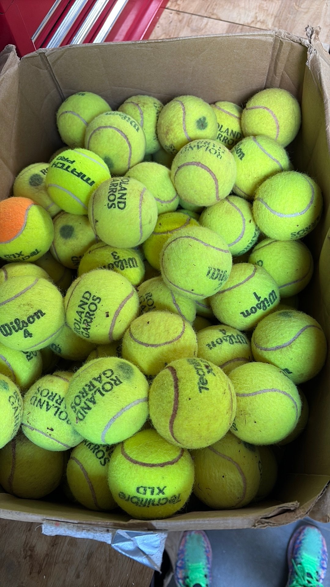 Tennisballen, Dieren en Toebehoren, Ophalen of Verzenden, Gebruikt, Apporteerspeelgoed