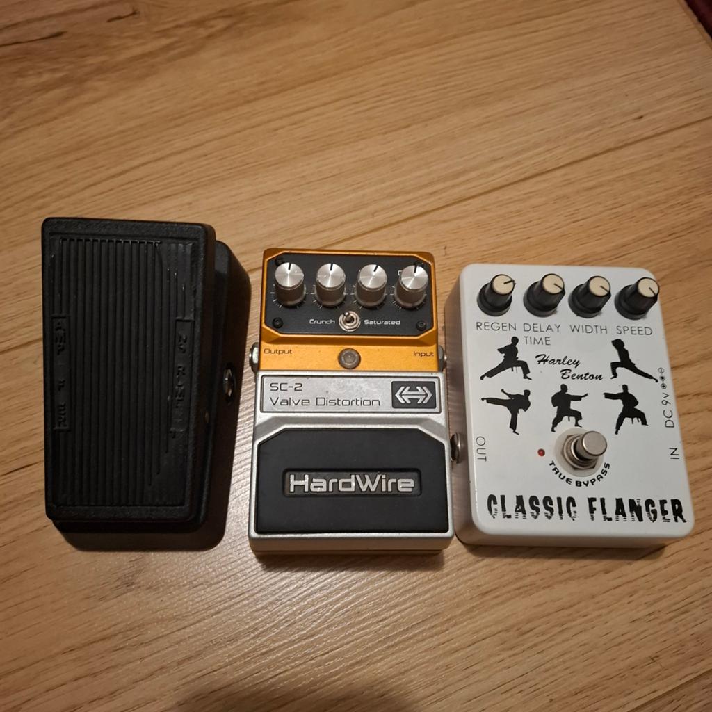 Crybaby mini wah, Hardwire valve distortion, Flanger, Muziek en Instrumenten, Ophalen of Verzenden