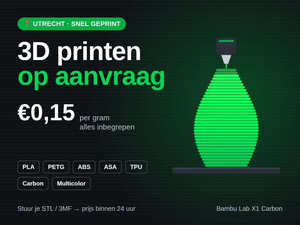 3D printen op aanvraag, Ophalen of Verzenden, Nieuw