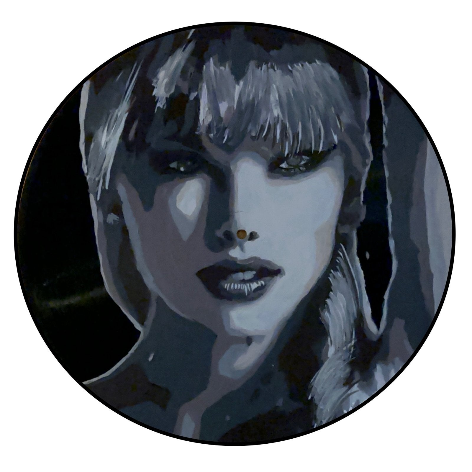 Uniek Taylor Swift Portret op Vinyl LP - Handgeschilderd, Antiek en Kunst, Ophalen