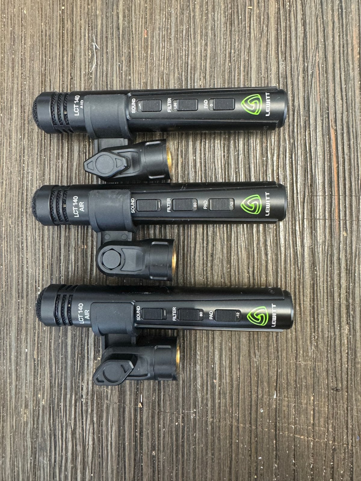 3x Lewitt LCT 140 Air condensator microfoon, Muziek en Instrumenten, Ophalen of Verzenden, Zo goed als nieuw, Instrumentmicrofoon