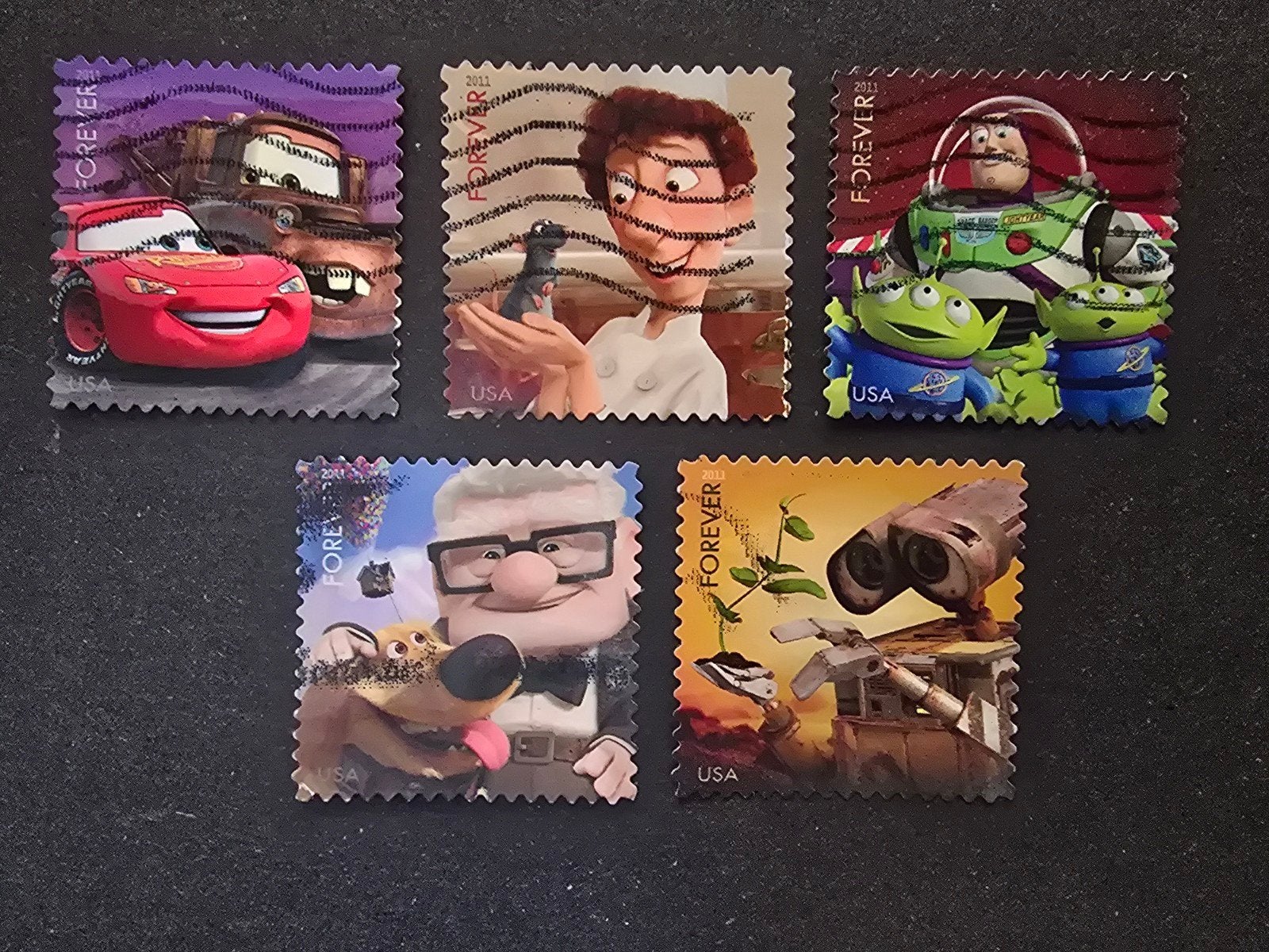 Postzegels USA Amerika VS 2011 Michel 4748-4752 Disney Pixar, Ophalen of Verzenden, Gestempeld, Noord-Amerika