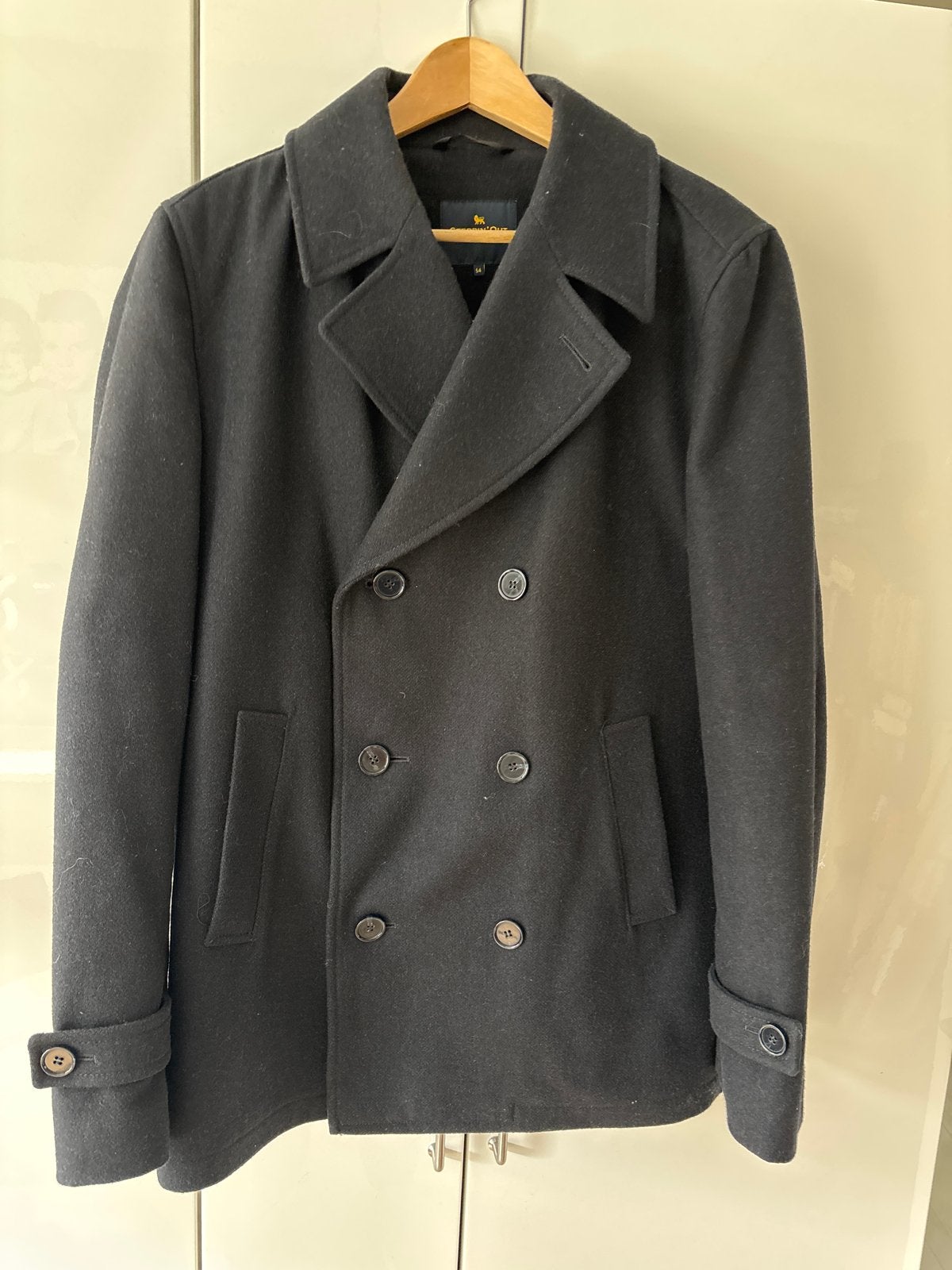 Steppin' Out Wollen Peacoat - Maat 54 (L), Kleding | Heren, Jassen | Winter, Ophalen of Verzenden, Zo goed als nieuw, Maat 52/54 (L)