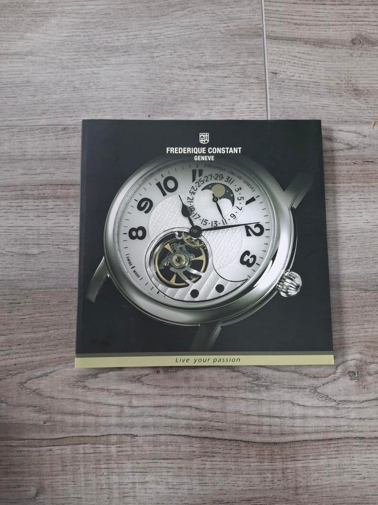 Frederique Constant Genève horlogeboekje 'Live your passion', Ophalen of Verzenden, Zo goed als nieuw, Frederique Constant Genève