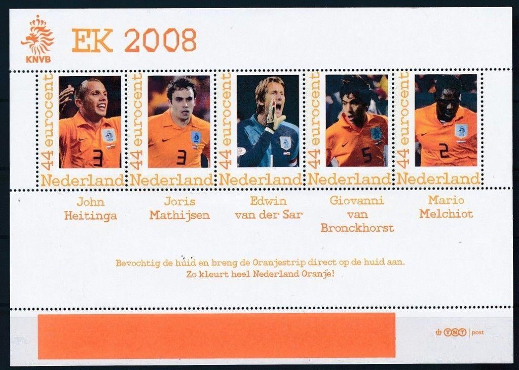 Postzegels EK Voetbal 2008 Nederlands Elftal (1), Postzegels en Munten, Postzegels | Nederland, Ophalen of Verzenden, Na 1940