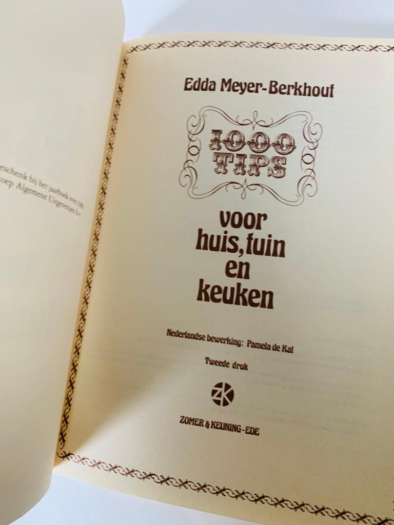 1000 Tips voor Huis, Tuin en Keuken - Edda Meyer-Berkhout, Boeken, Ophalen of Verzenden, Zo goed als nieuw, Overige soorten