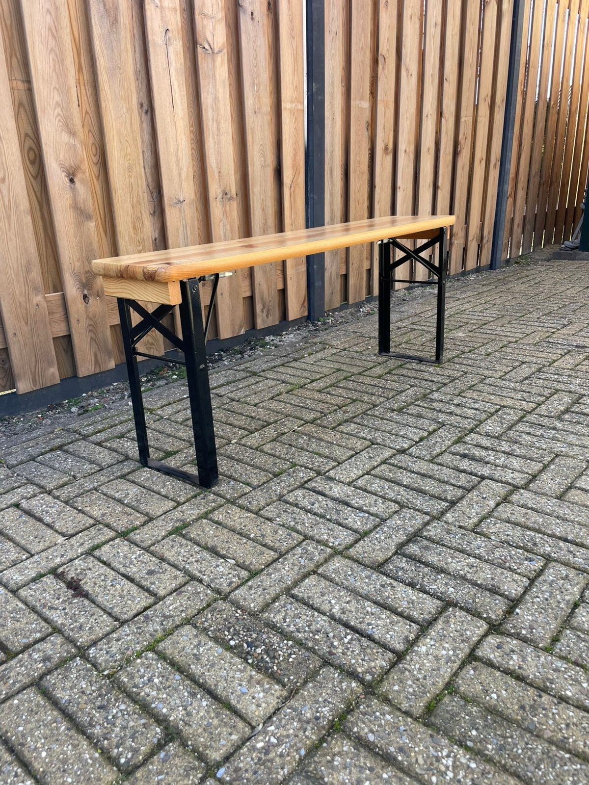 Houten bank tuinbank inklapbaar, Ophalen, Nieuw