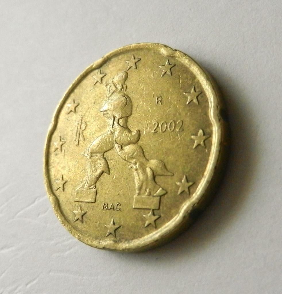 Italië 20 eurocent 2002, Verzenden, Italië, 20 cent, Losse munt