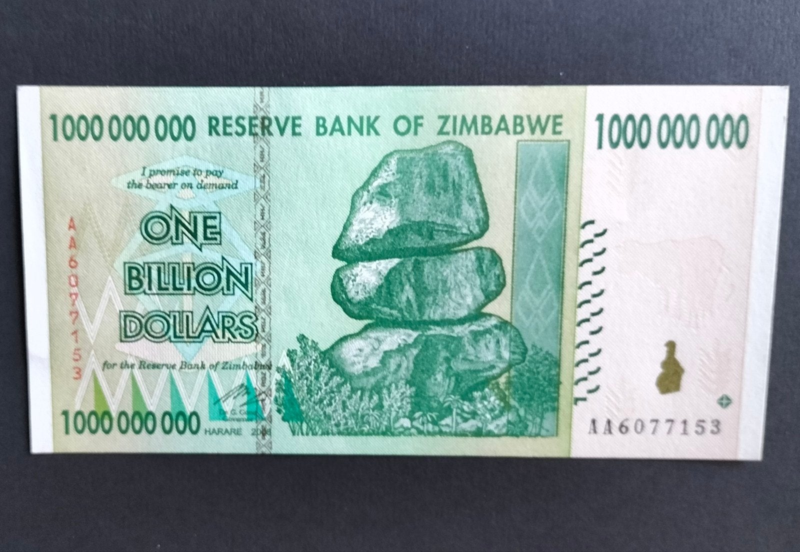 Zimbabwe - 1 Biljoen Dollar 2008 - Pick#83 UNC., Verzenden, Zimbabwe, Los biljet
