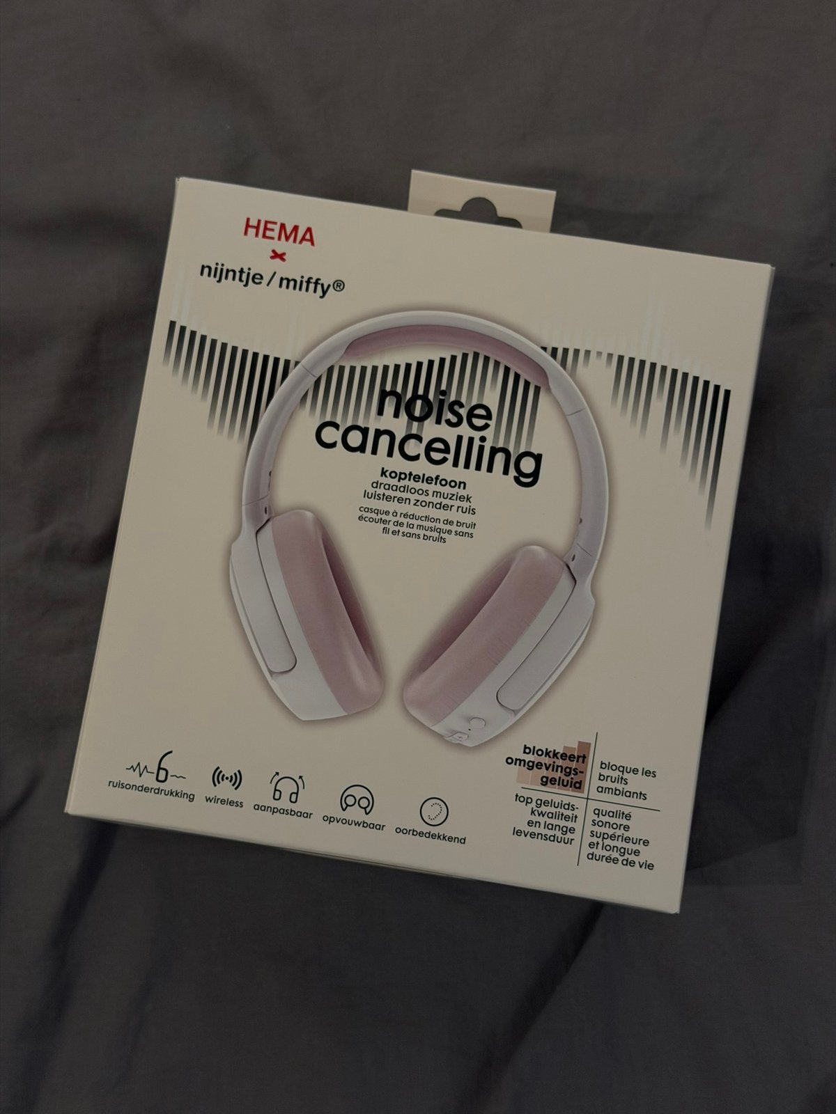 HEMA x Nijntje noise cancelling headphones, Overige merken, Ophalen of Verzenden, Zo goed als nieuw, Wit