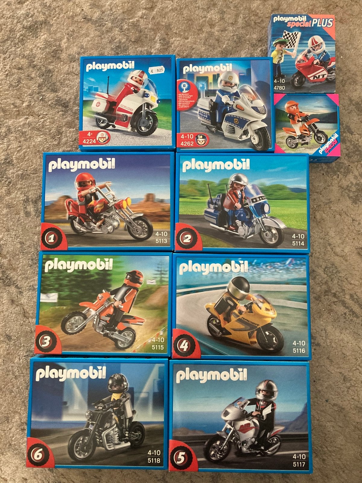 Playmobil motoren serie + politie & ambulance (all new), Complete set, Voertuig, Nieuw, Ophalen of Verzenden