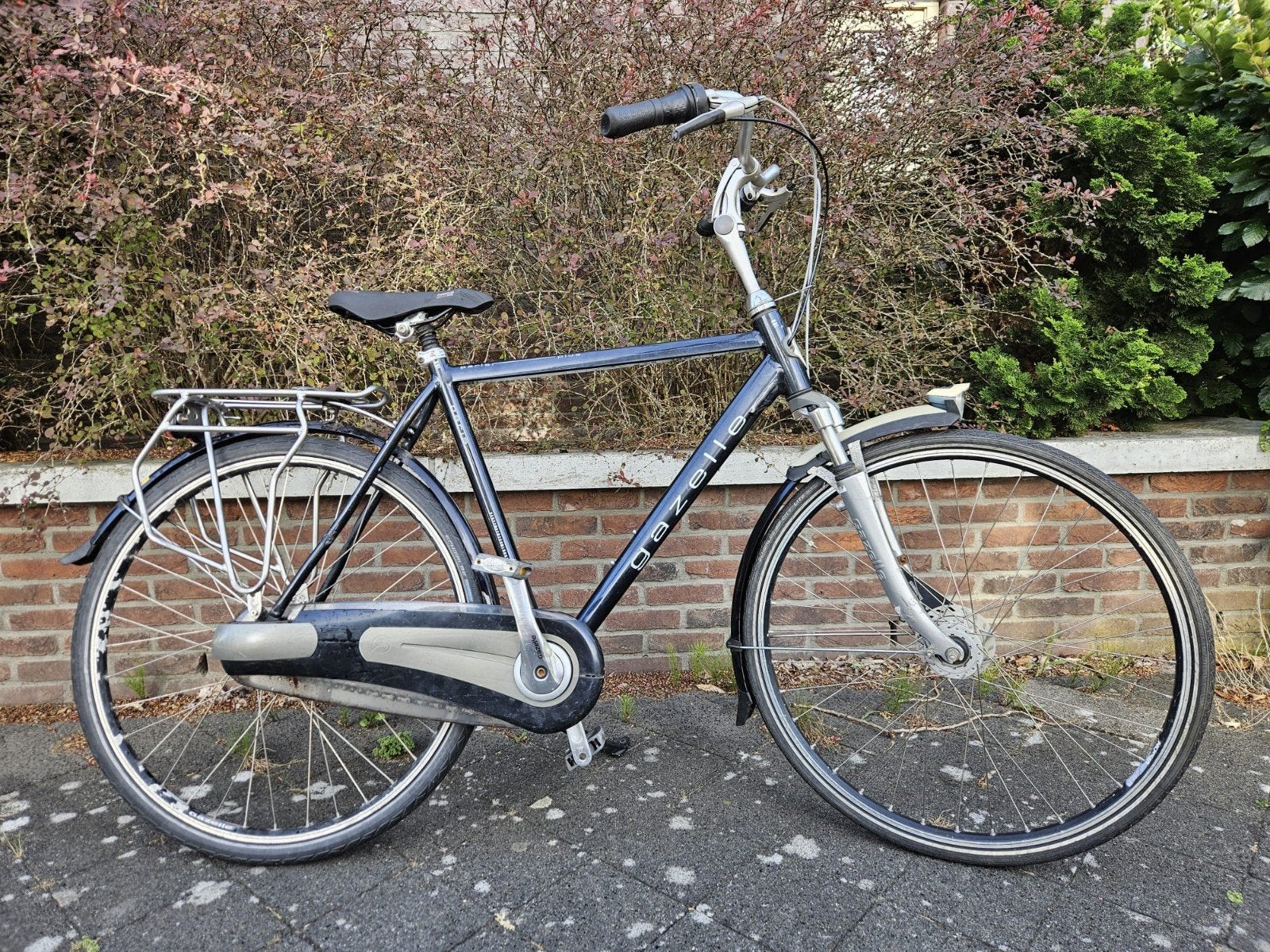 Herenfiets Gazelle Paris Plus, Ophalen, Gebruikt, Versnellingen, 57 tot 61 cm