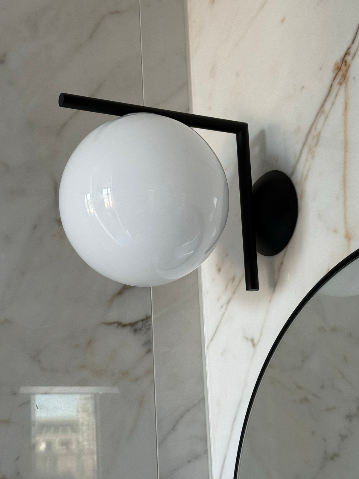 Flos IC Lights Plafond/Wandlamp - Ø 200 mm, Huis en Inrichting, Ophalen, Zwart, Overige fittingen, Overige merken
