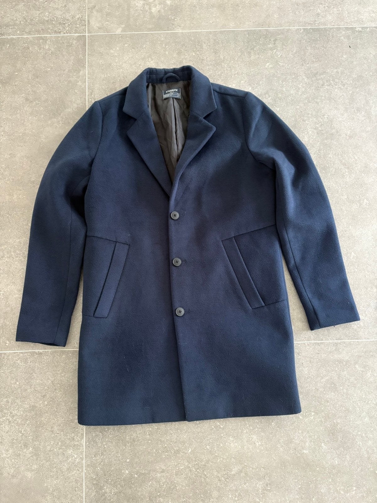 NIEUW jas mantel winterjas Stangata Maat M, Ophalen of Verzenden, Nieuw, Maat 48/50 (M), Blauw