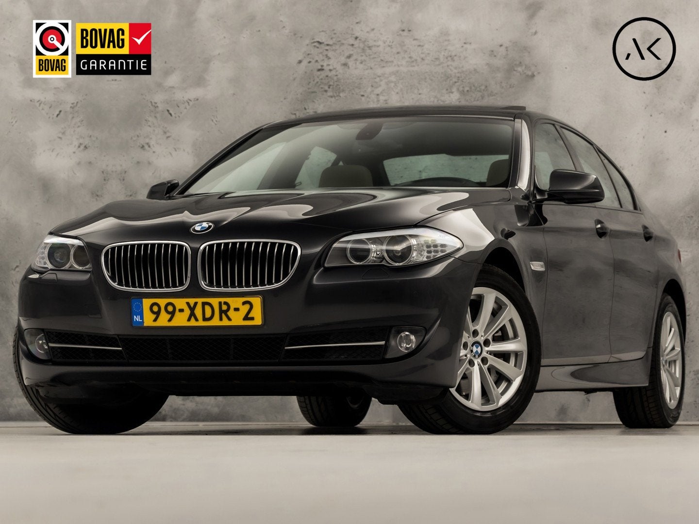 BMW 5 Serie 528i High Executive 245Pk Automaat (SCHUIFDAK, G, Auto's, BMW, Automaat, Gebruikt, Zwart, Bedrijf
