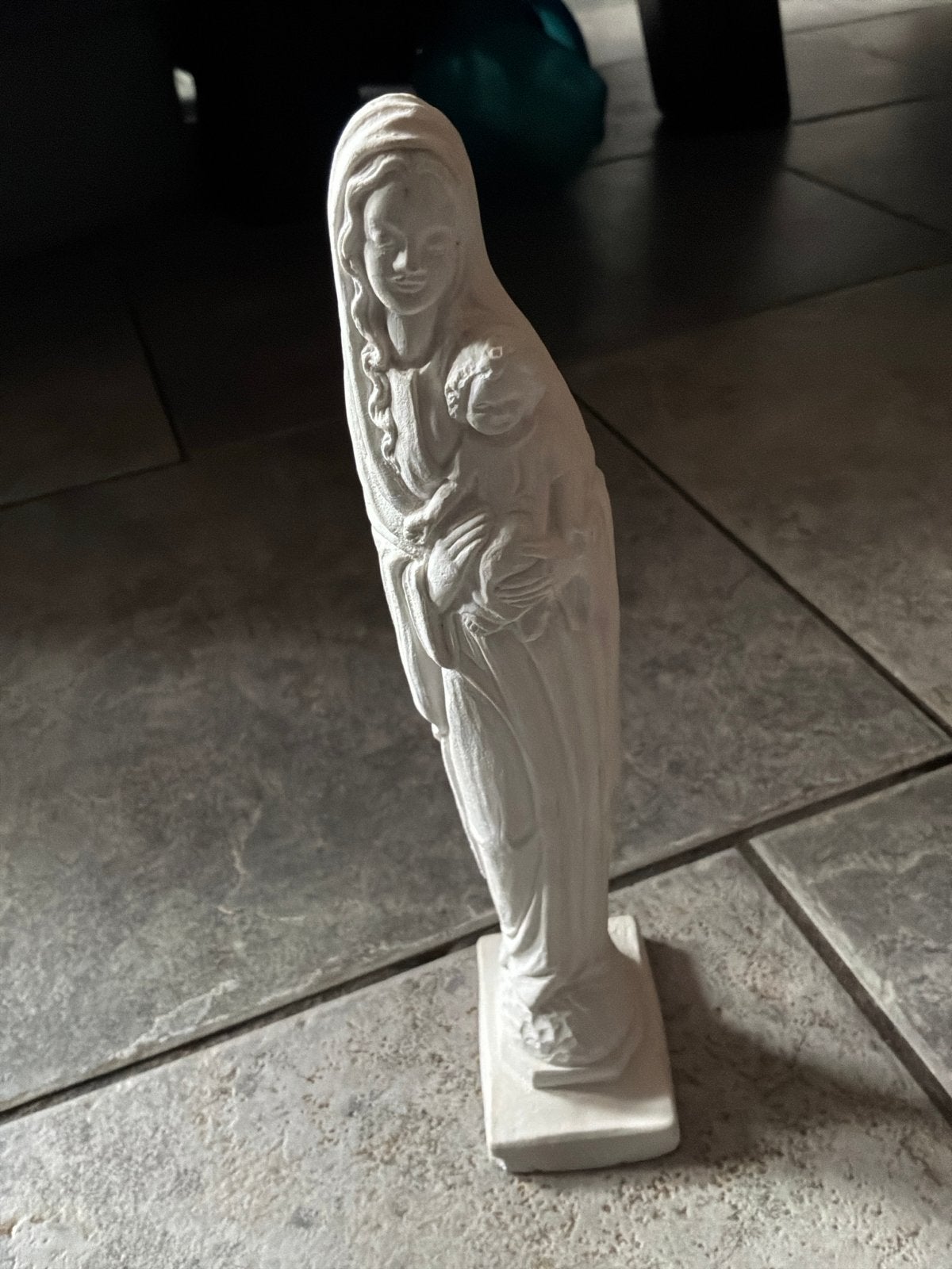 Beeldje Maria met kind - 22 cm, Ophalen, Gebruikt, Religie