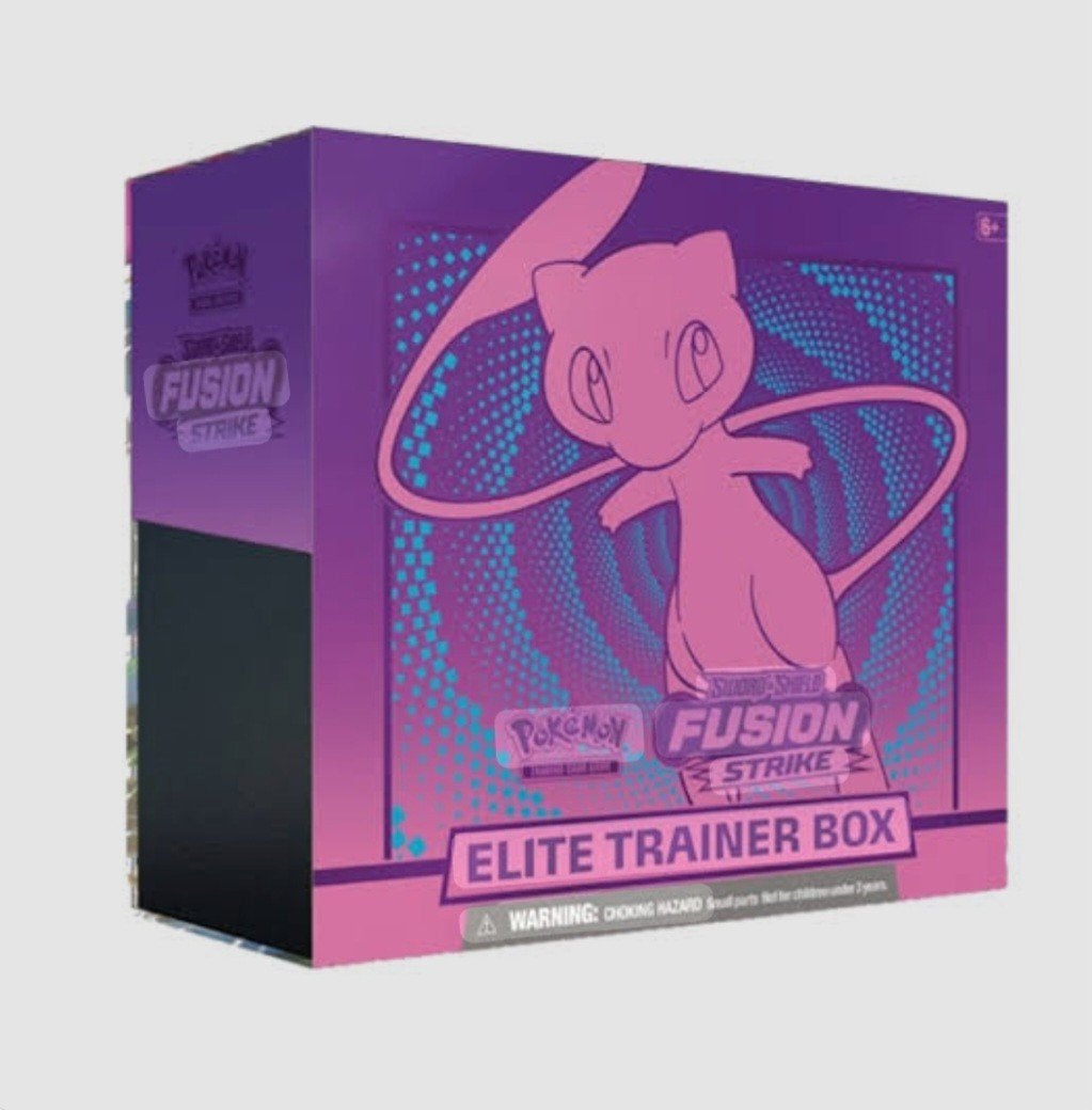 Pokémon Fusion Strike Elite Trainer Box Mew, Ophalen of Verzenden, Nieuw, Boosterbox, Foil
