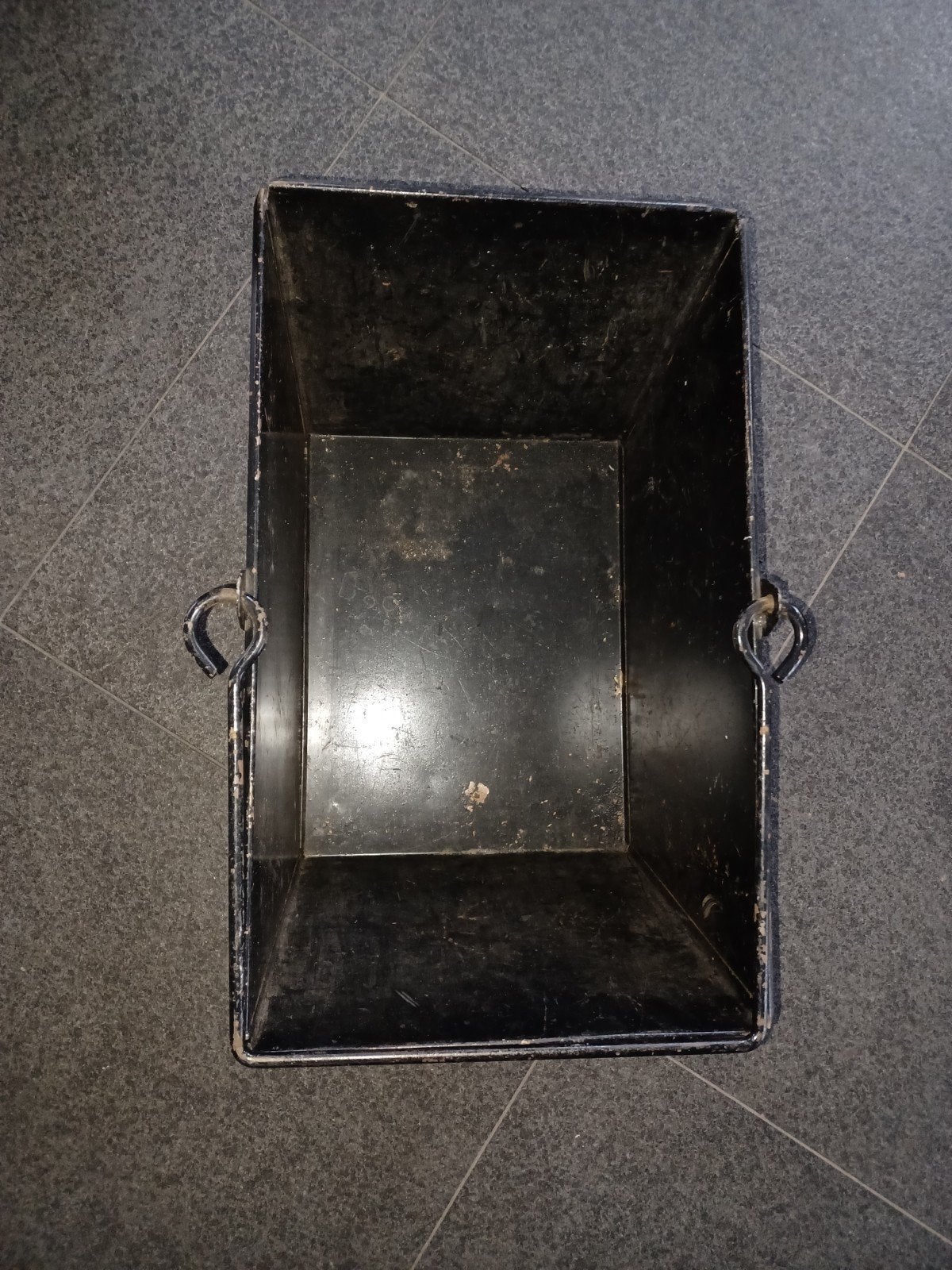 Vintage kolenkit / kolenbak - Zwart metaal, Ophalen of Verzenden