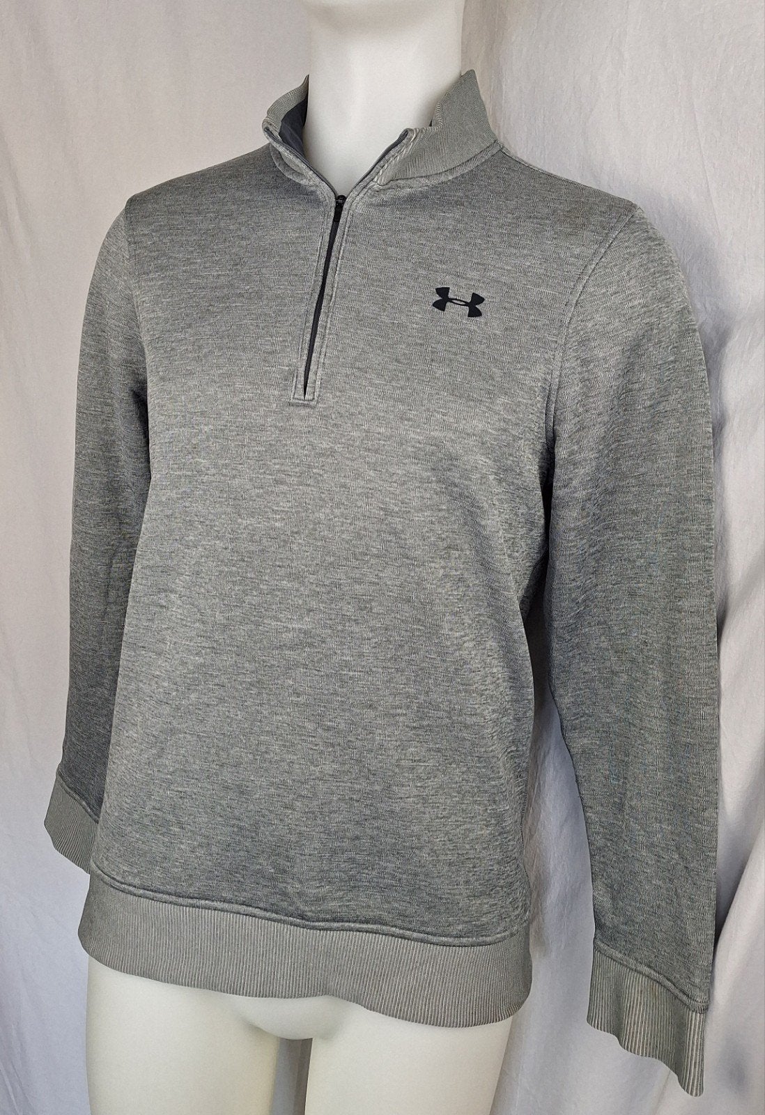 Gebruikt - Under Armour Quarter-Zip - Maat M, Kleding | Heren, Maat 48/50 (M), Under Armour, Ophalen of Verzenden, Grijs