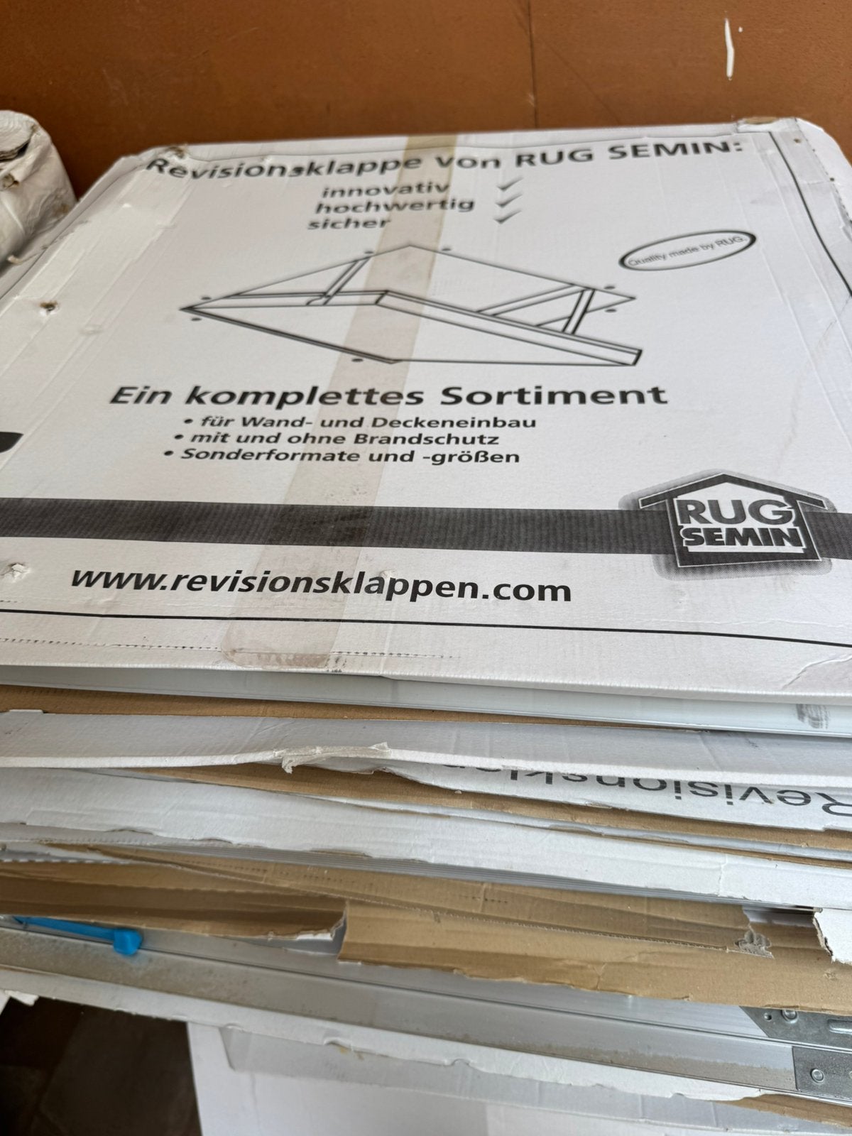 Inspectieluik dubbel gips aluminium Rand, Ophalen of Verzenden, Nieuw, Metaal, Overige typen