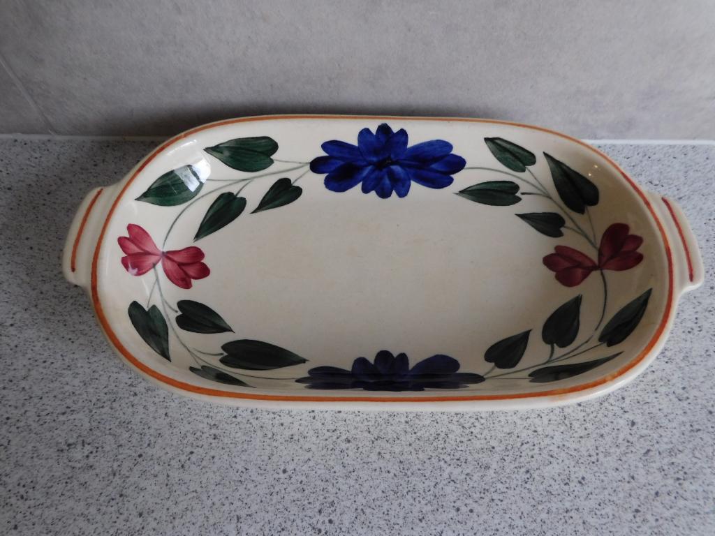 Schaal 24x13 cm. Boerenbont  Sociètè Cèramique Maestricht, Ophalen of Verzenden, Aardewerk, Boerenbont, Schaal of Schalen