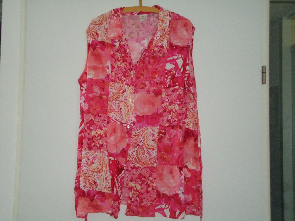 blouse tuniek mt 50 rose  met motief, Kleding | Dames, Ophalen of Verzenden, Zo goed als nieuw, Maat 46/48 (XL) of groter, Roze