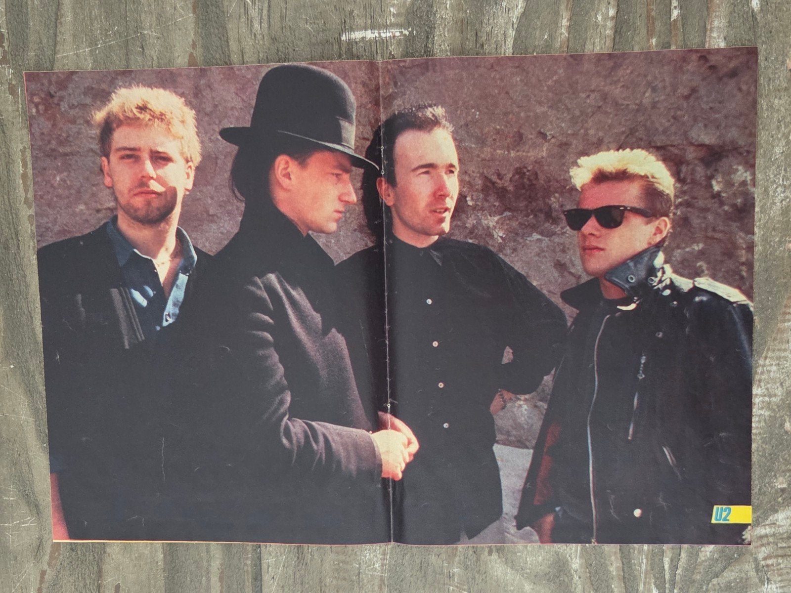 Vintage U2 Poster, Ophalen of Verzenden, Zo goed als nieuw, A1 t/m A3, Muziek