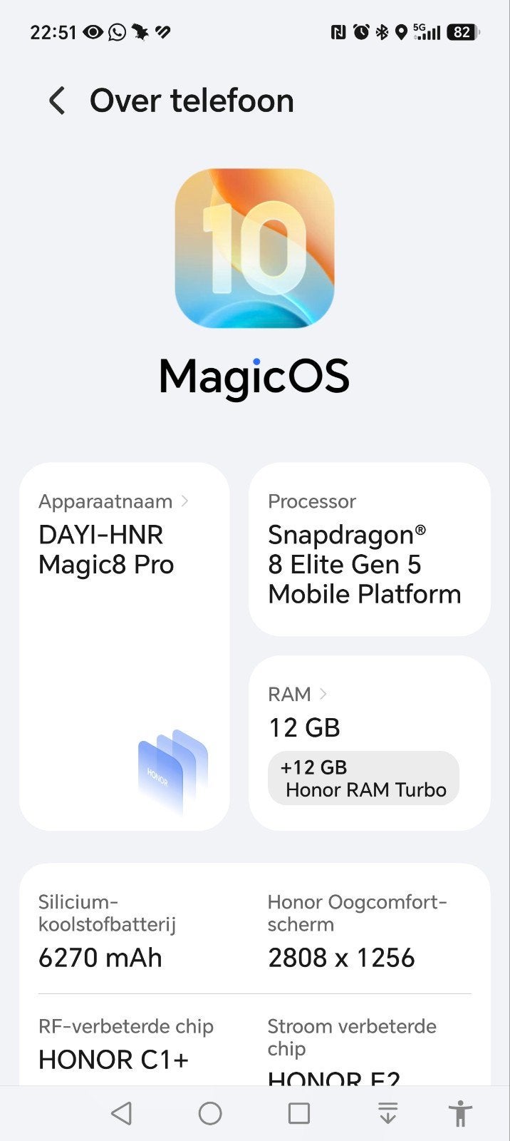 Honor magic 8 pro, 4 maanden oud, Ophalen of Verzenden