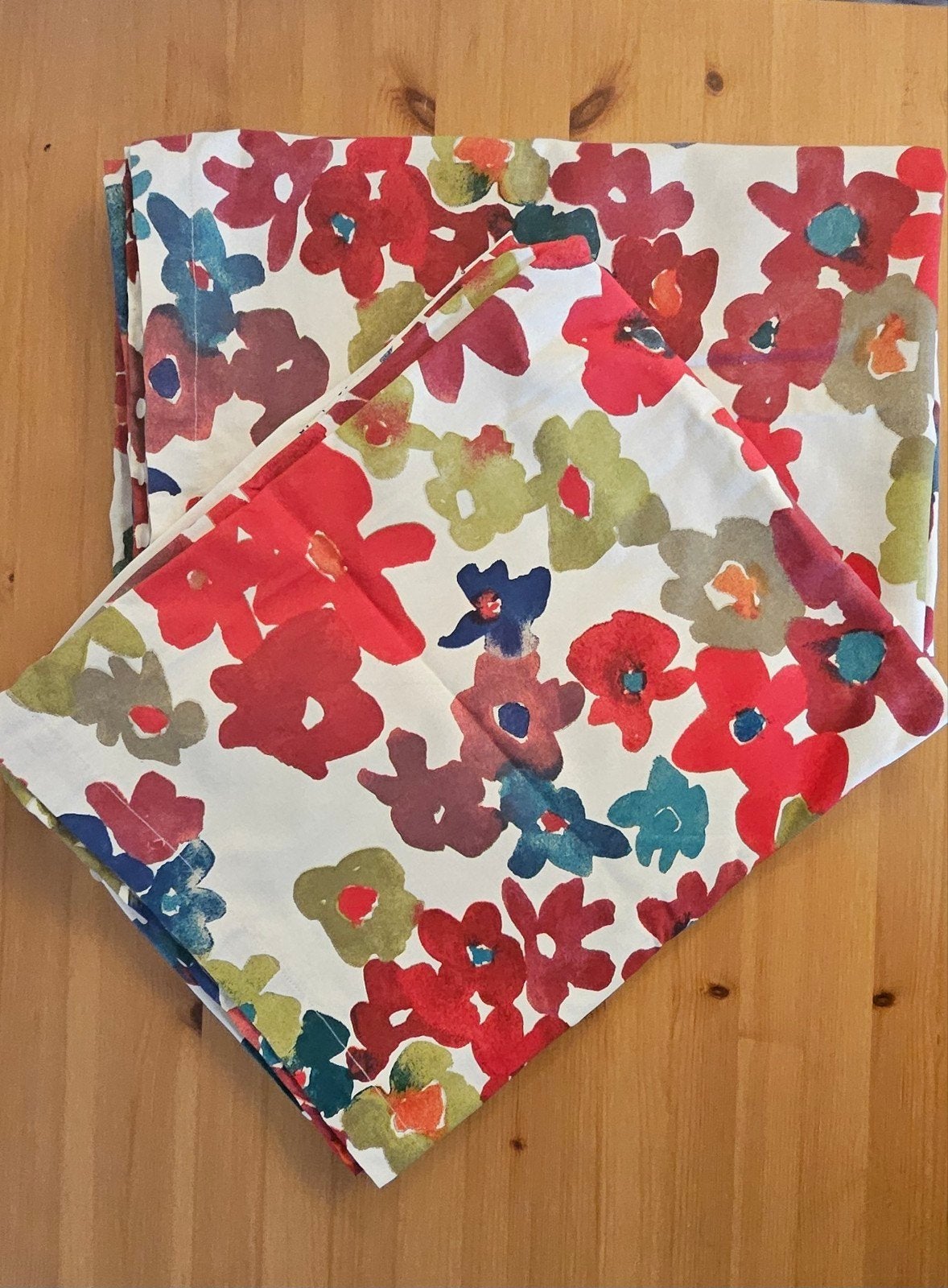 IKEA Gordijnen ( ong. 95*150cm) - 2 stuks, Ophalen of Verzenden, Zo goed als nieuw, Wit, Modern, Bloemen, Kleurrijk
