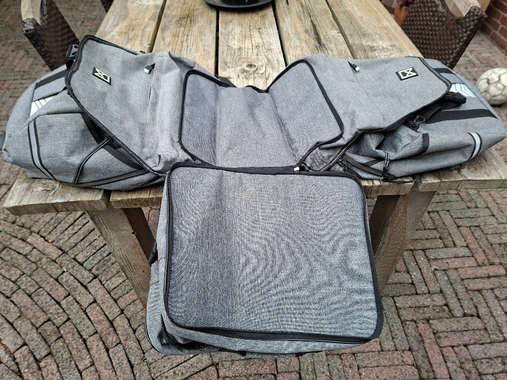 Willex Dubbele Bagagedragertas - Grijs, In Goede Staat, Gebruikt, Verzenden, Nvt, Nvt