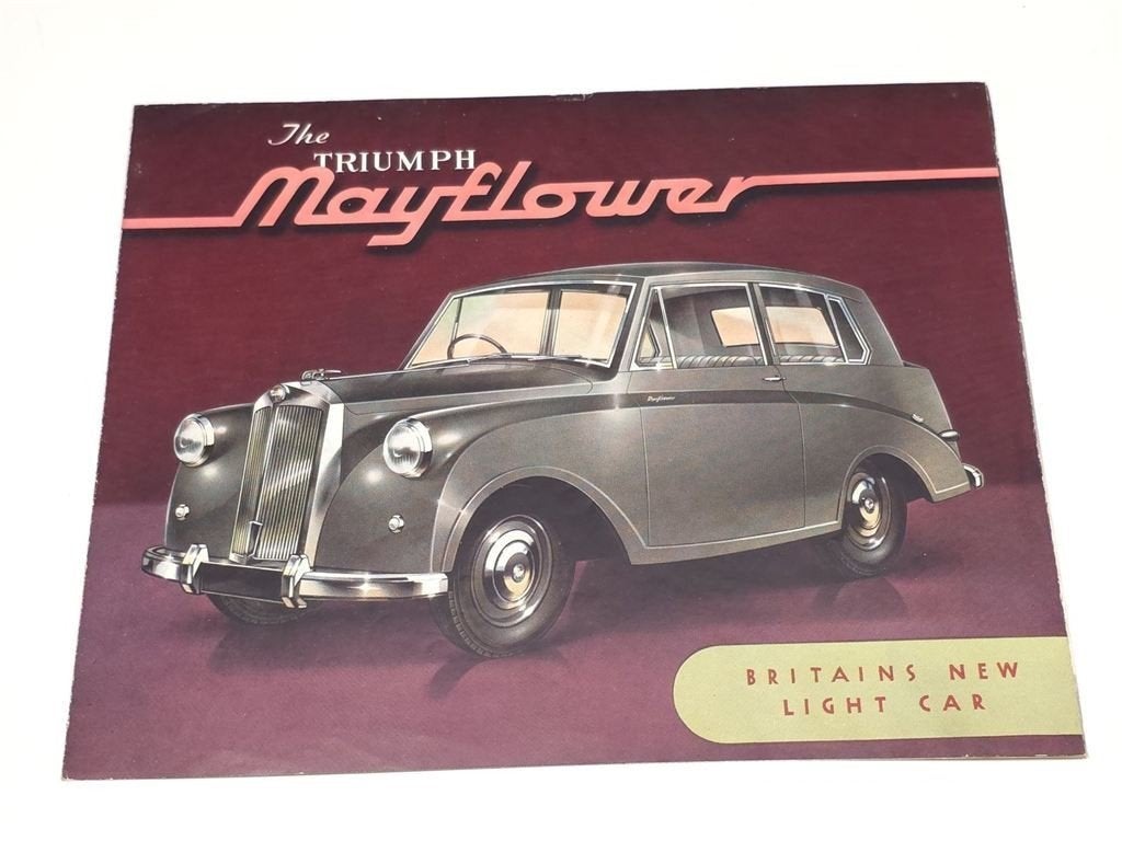 Triumph Mayflower — Originele Autofolder 1950, Ophalen of Verzenden, Gelezen, Overige merken