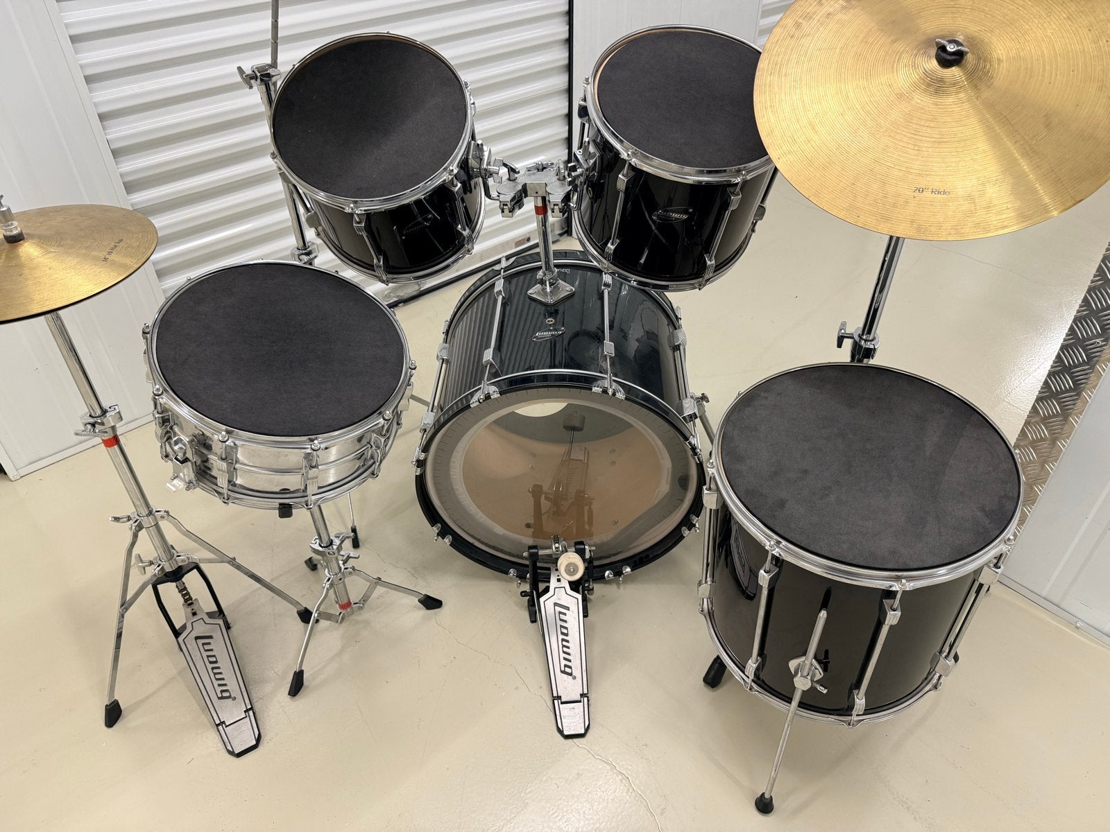 Ludwig Rocker Drumstel - Compleet met bekkens en hardware, Muziek en Instrumenten, Ophalen, Gebruikt, Ludwig