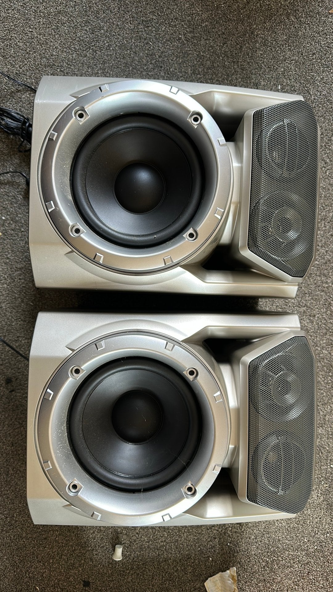 Sanyo speaker system, Audio, Tv en Foto, Luidsprekers, Inclusief kabels, Speakerset, Ophalen of Verzenden, Zo goed als nieuw